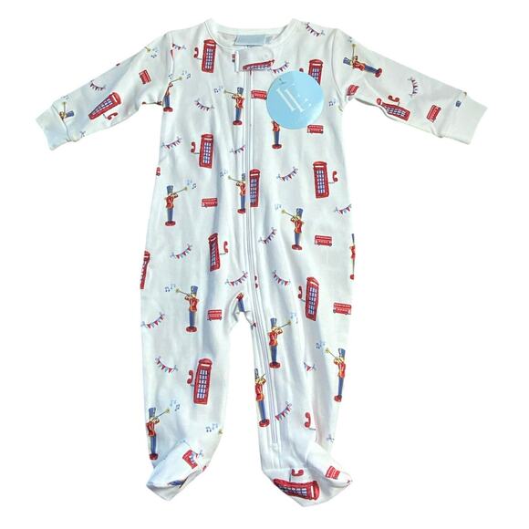 Little English- London is Calling NWT zippered‎ pjs size 6mo - Picture 1 of 3